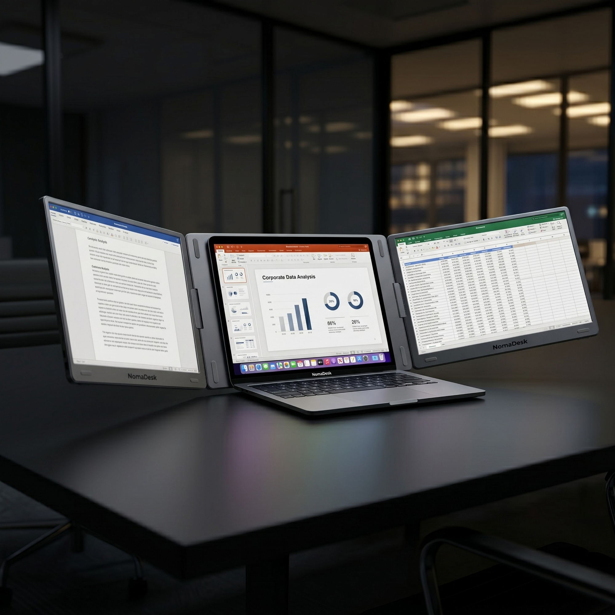 NomaDesk Triple Display — AI Products project by Neilzen Citra