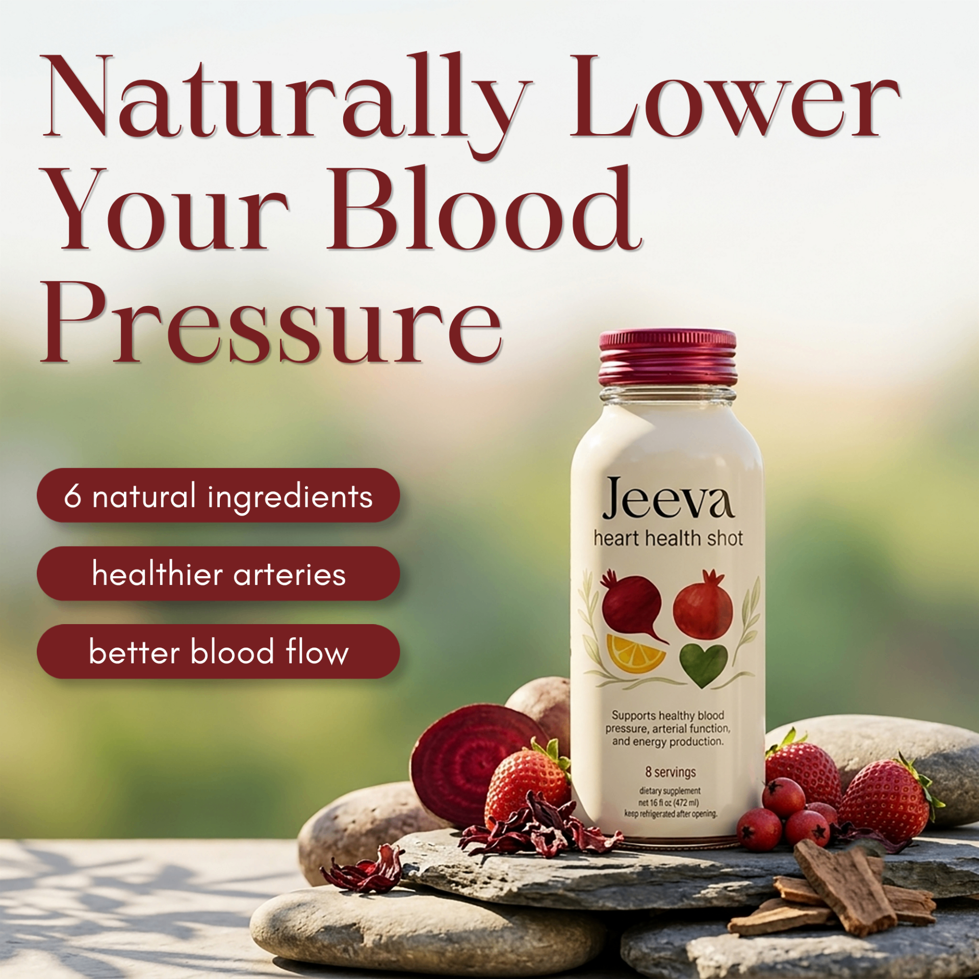 Jeeva Heart Health Shot — E-commerce Ads project by Neilzen Citra