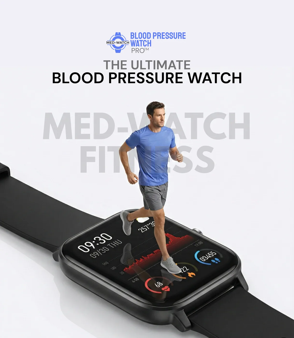 Blood Pressure Watch Fitness — E-commerce Ads project by Neilzen Citra