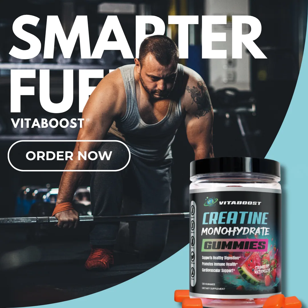 VitaBoost Creatine Gummies — E-commerce Ads project by Neilzen Citra