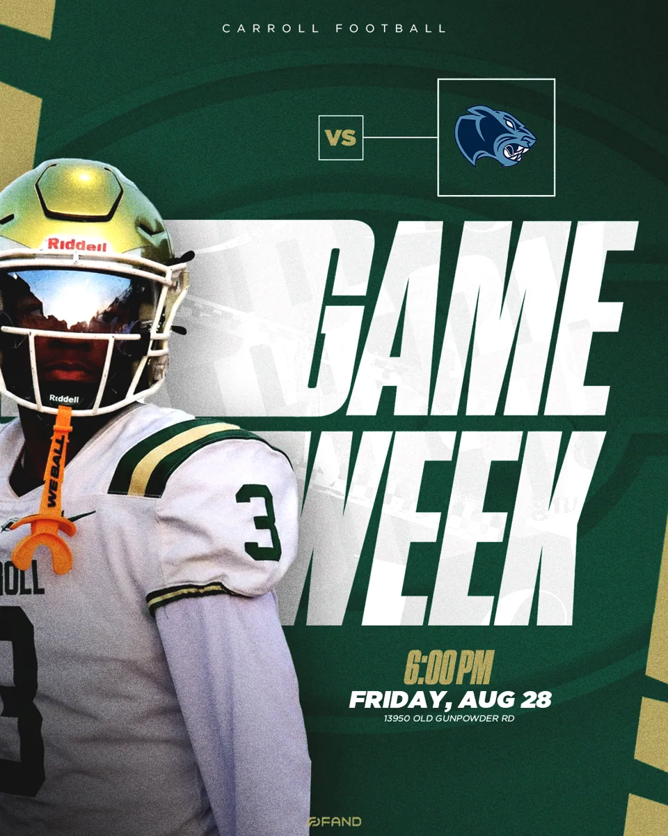 Carroll Gameweek — St. Vincent Pallotti — sports graphic by Neilzen Citra