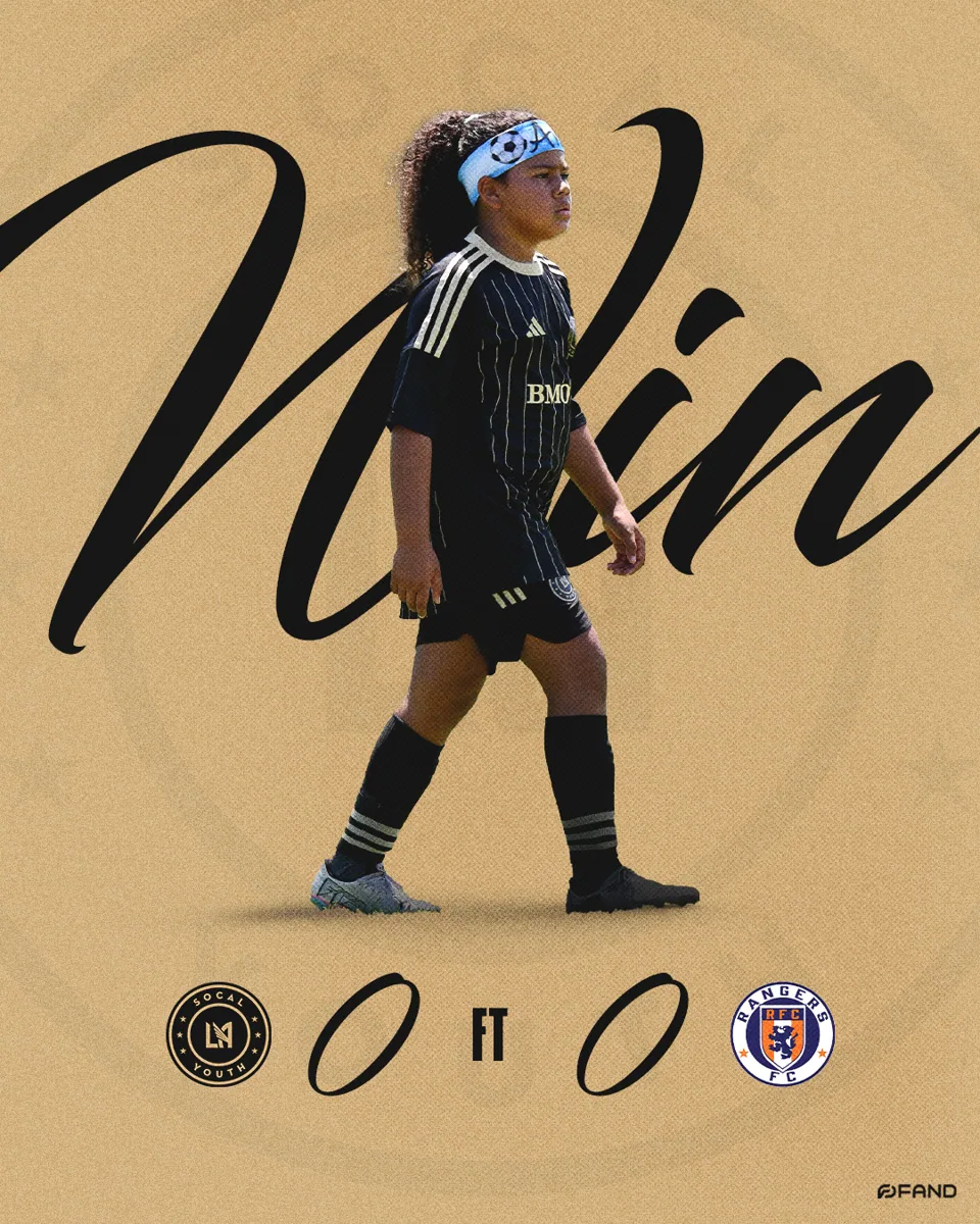 LA Final Score — vs Rangers FC — sports graphic by Neilzen Citra