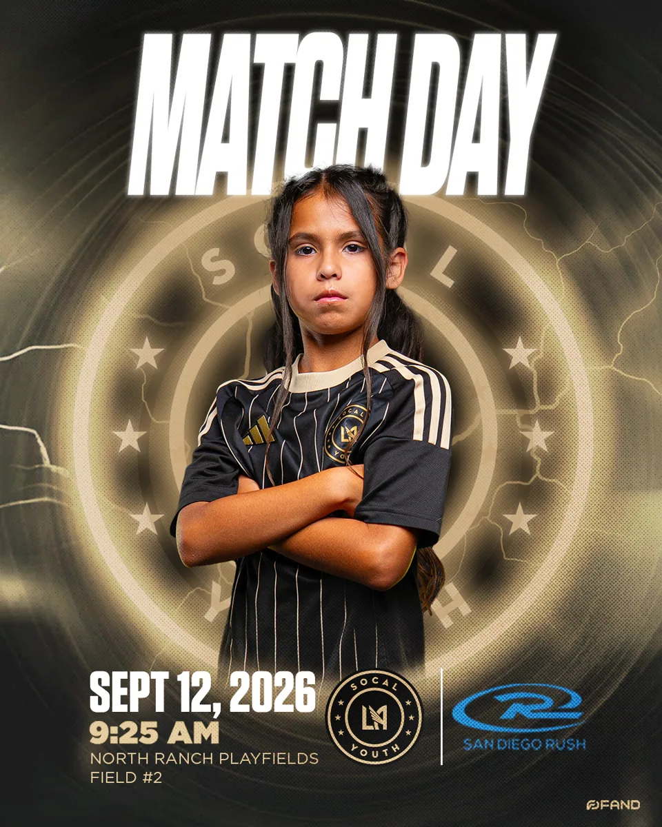 LA Match Day — vs San Diego — sports graphic by Neilzen Citra