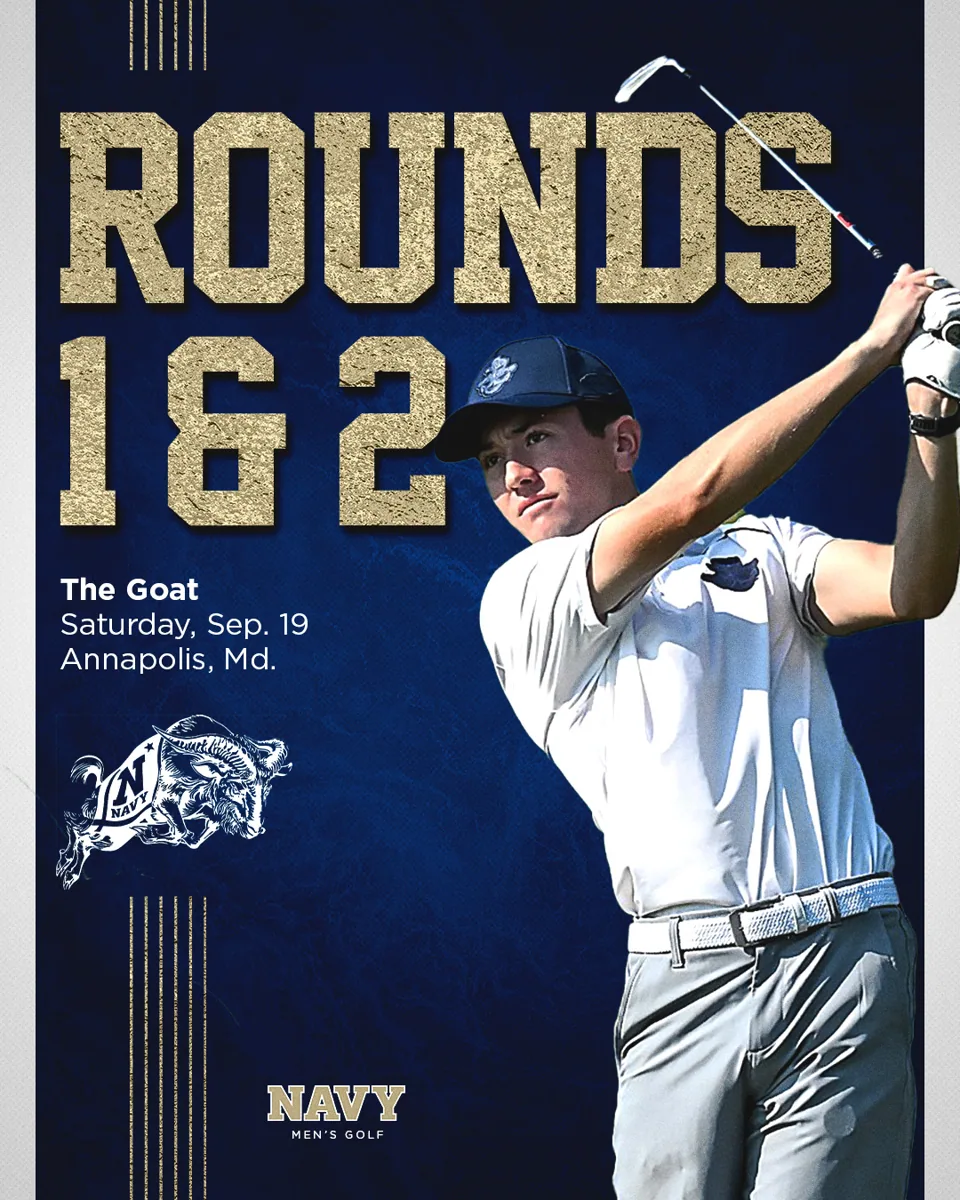 Navy Men's Golf Gameday — sports graphic by Neilzen Citra
