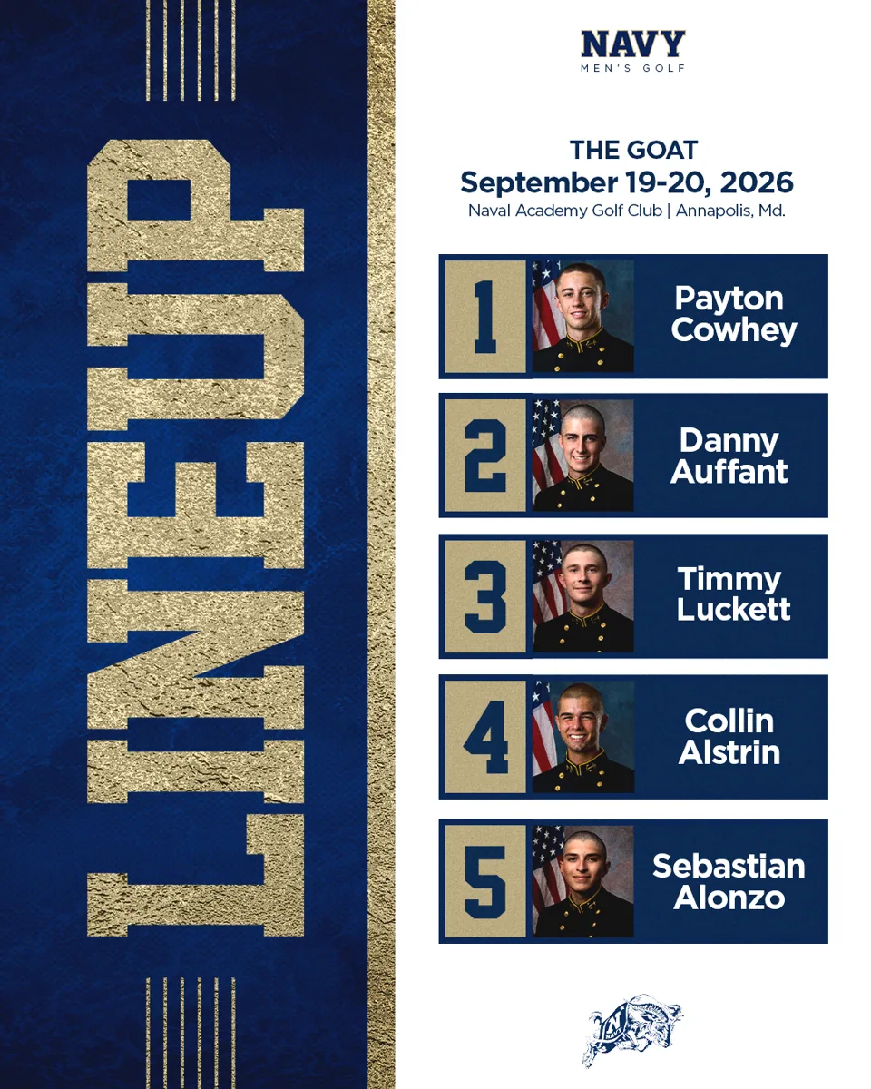 Navy Men's Golf Lineup — sports graphic by Neilzen Citra