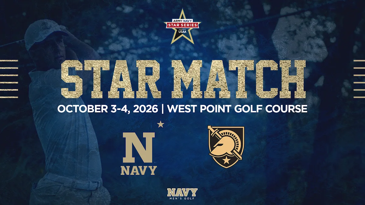 Navy Men's Golf — Star Match — sports graphic by Neilzen Citra