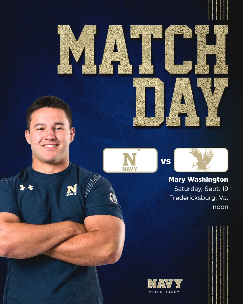 Navy Men's Rugby Match Day — sports graphic by Neilzen Citra