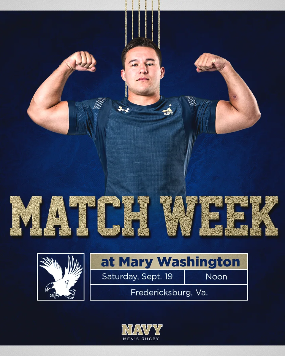 Navy Match Week — vs Mary Washington — sports graphic by Neilzen Citra